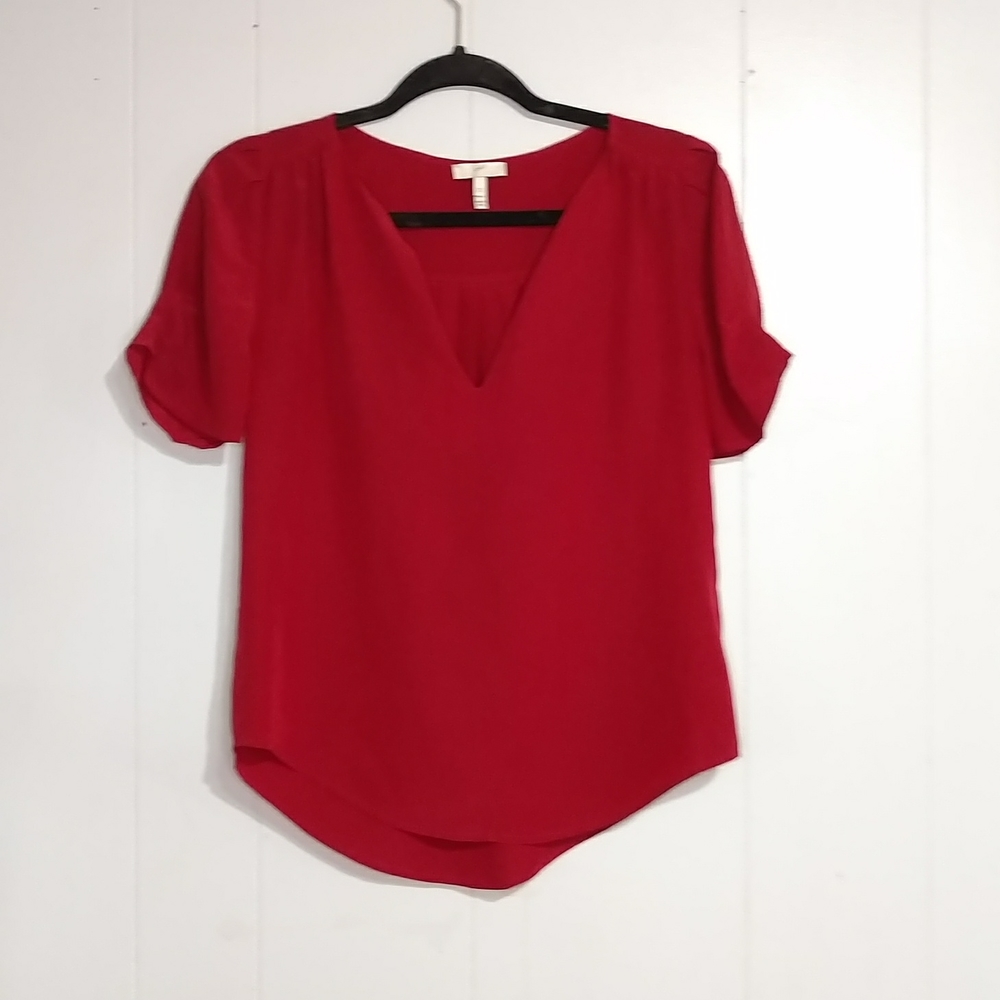 Jore Silk V Neck Blouse